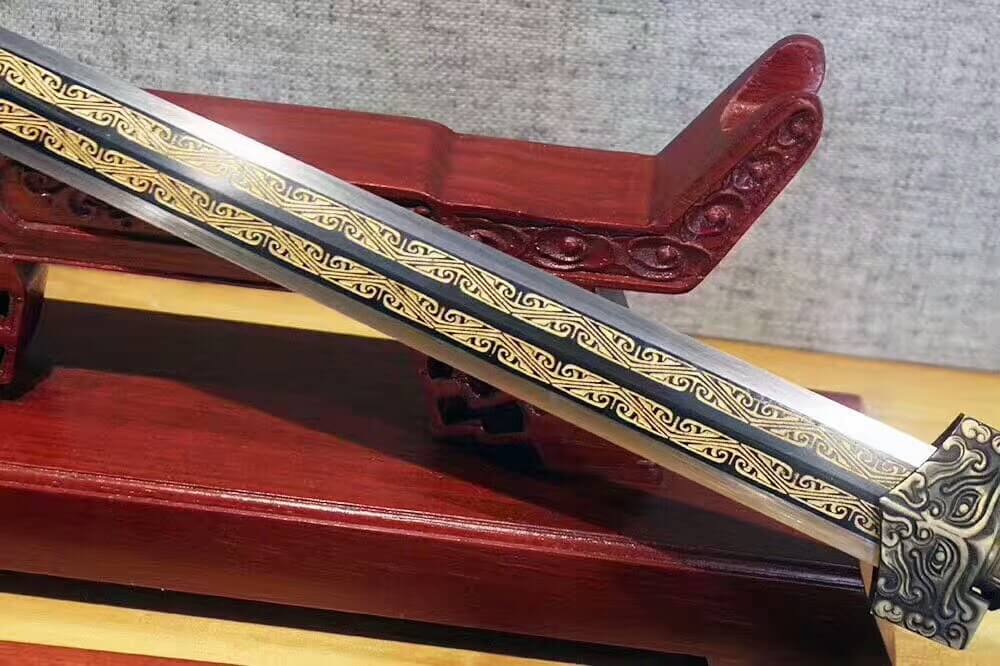 Han jian(High carbon steel blade,Redwood scabbard,Alloy)Length 42" - Chinese sword shop