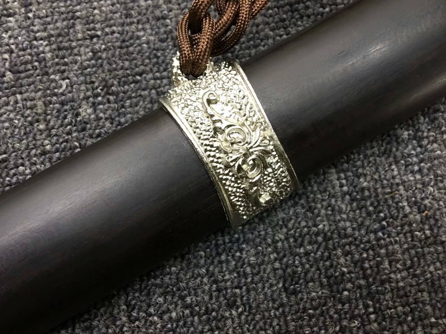 Longquan sword,High carbon steel etch blade,Black wood,Alloy fittings - Chinese sword shop