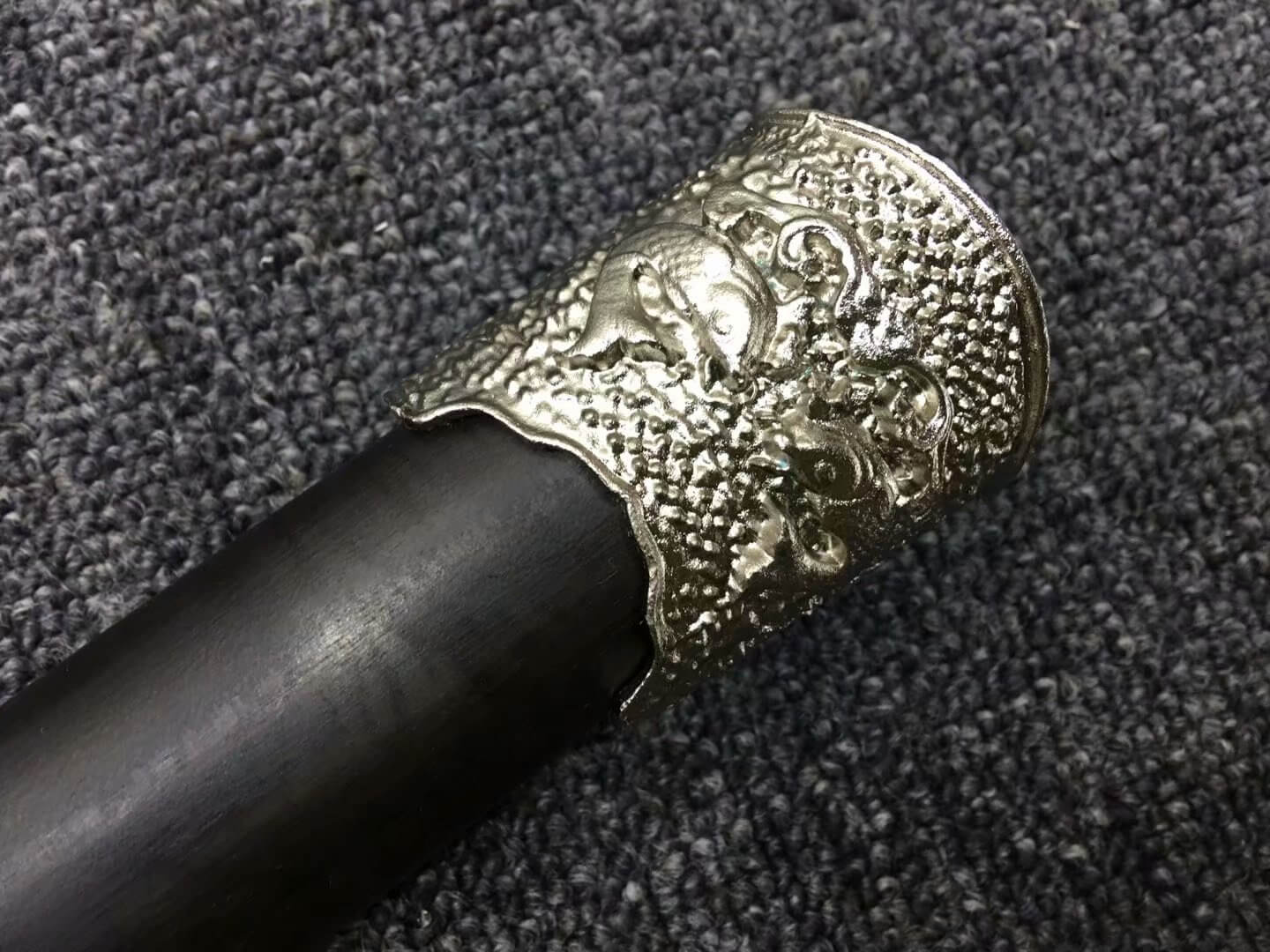 Longquan sword,High carbon steel etch blade,Black wood,Alloy fittings - Chinese sword shop
