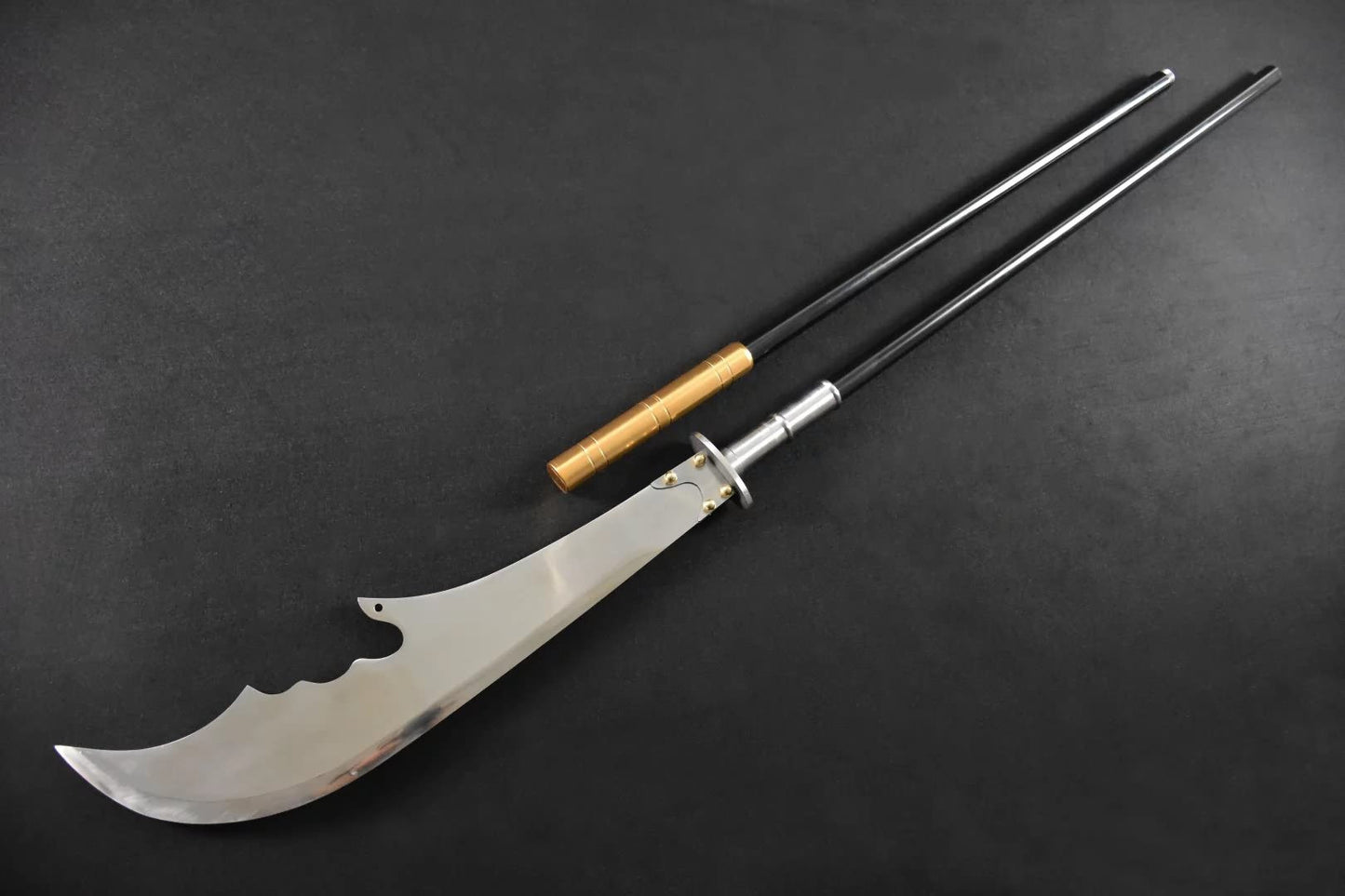 Guan Gong,Moon Broadsword/High carbon steel blade,Stainless steel rod - Chinese sword shop