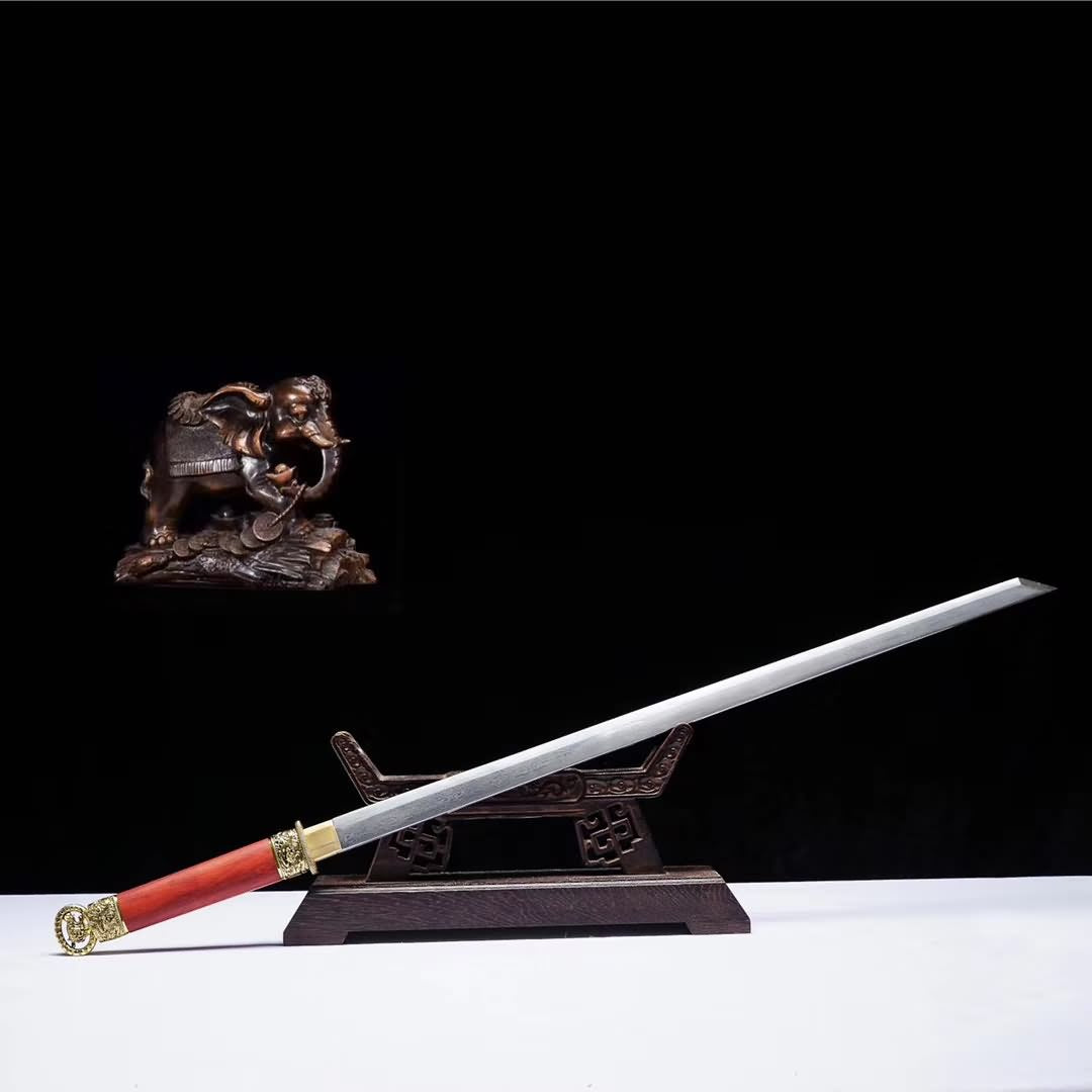 Han dao sword,Handmad(Damascus steel blade,Redwood scabbard)Full tang - Chinese sword shop