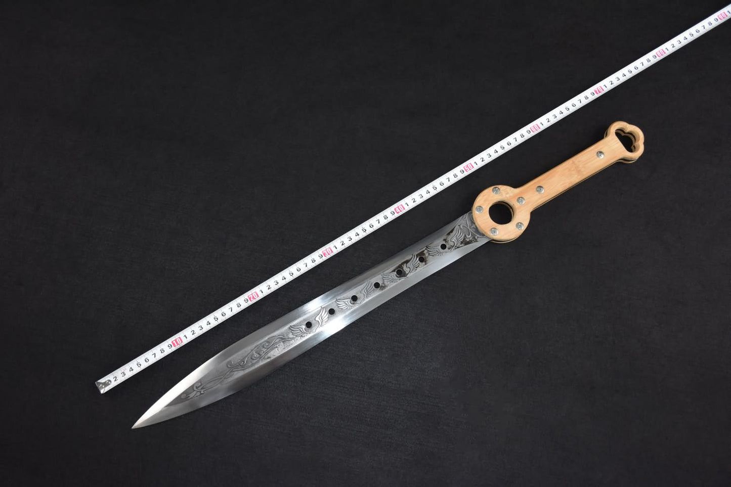 Full tang sword,High carbon steel blade,Leather scabbard - Chinese sword shop