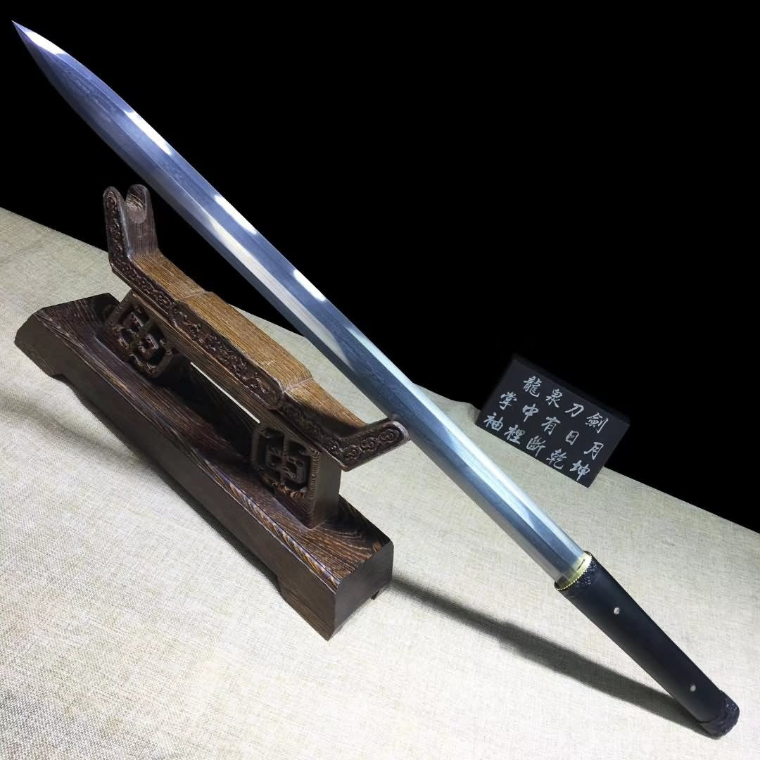 Octahedral han jian,Damascus steel blade - Chinese sword shop