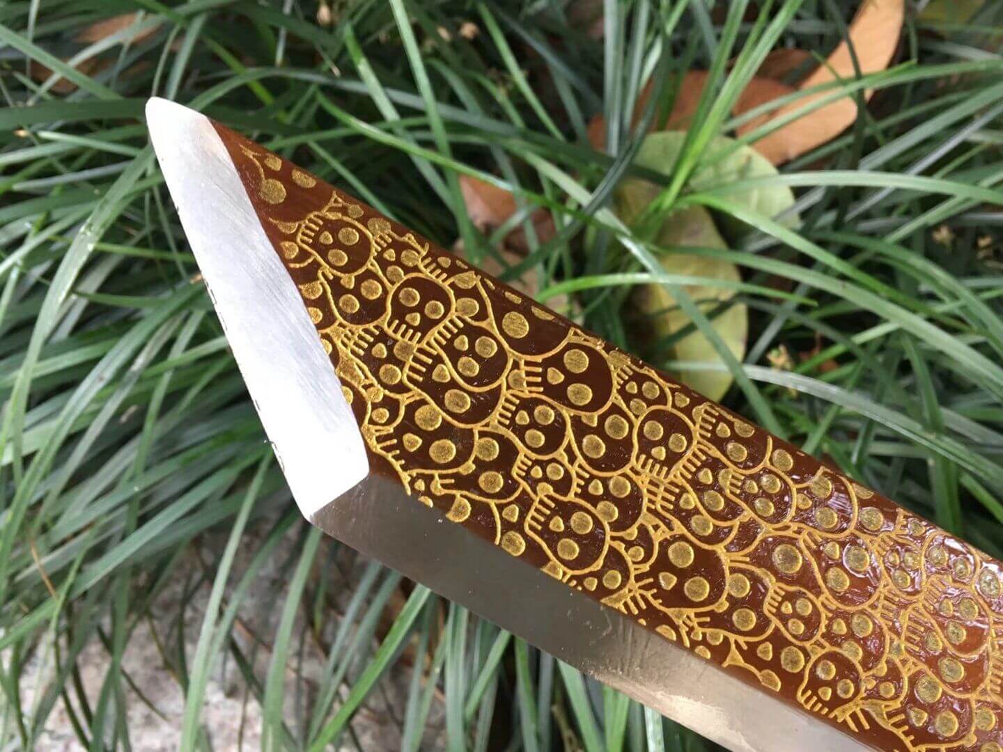Kangxi sword,Saber,High carbon steel blade,Alloy,Leather scabbard - Chinese sword shop