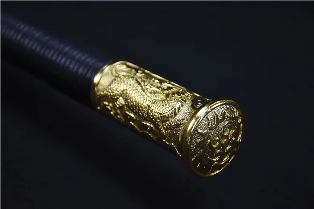 Kangxi Dao sword,High carbon steel etch blade,Black wood scabbard - Chinese sword shop
