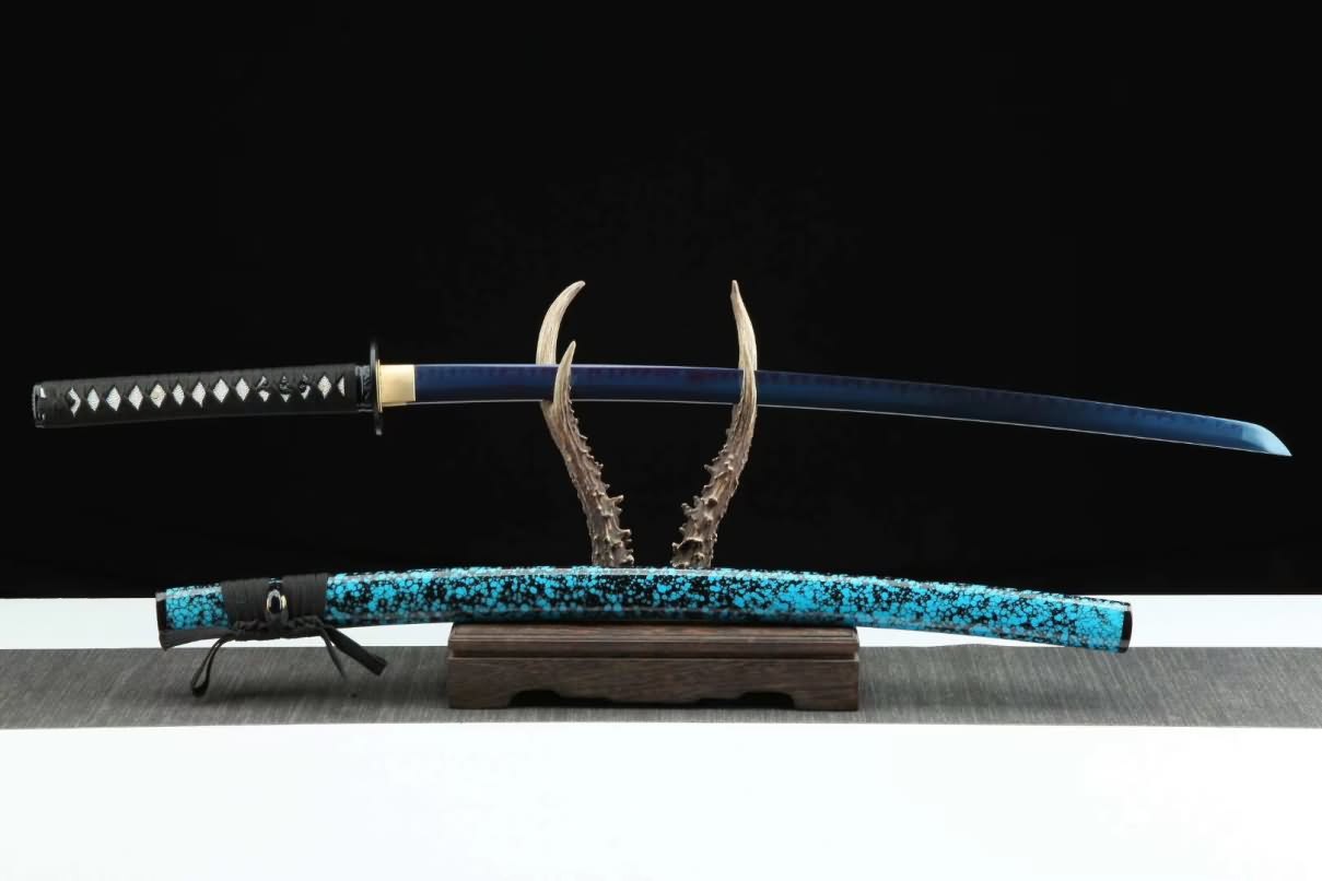 Samurai sword Full Tang T10 Steel Clay Tempered Razor Sharp