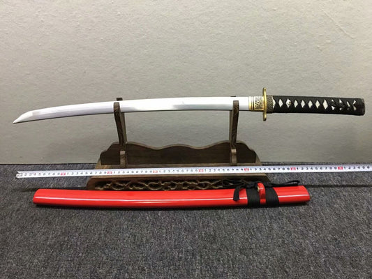 Katana,High carbon steel,Red scabbard,Alloy,Length 30inch - Chinese sword shop