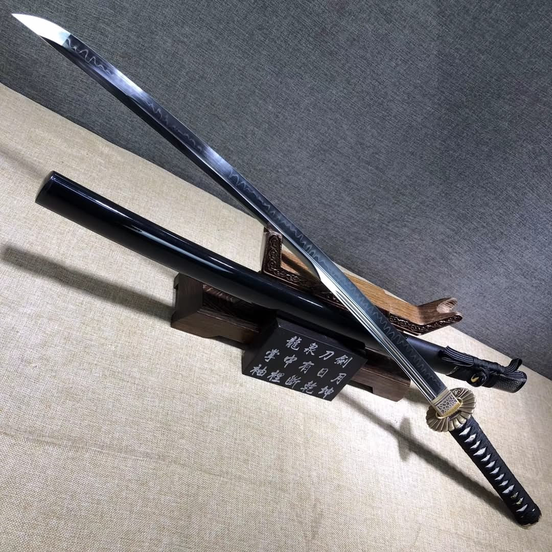 Sun flower katana,High carbon steel turn blade,Full tang - Chinese sword shop