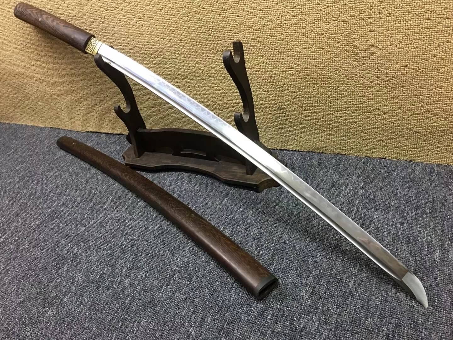 Katana,High carbon steel burn blade,Rosewood scabbard,Length 39" - Chinese sword shop