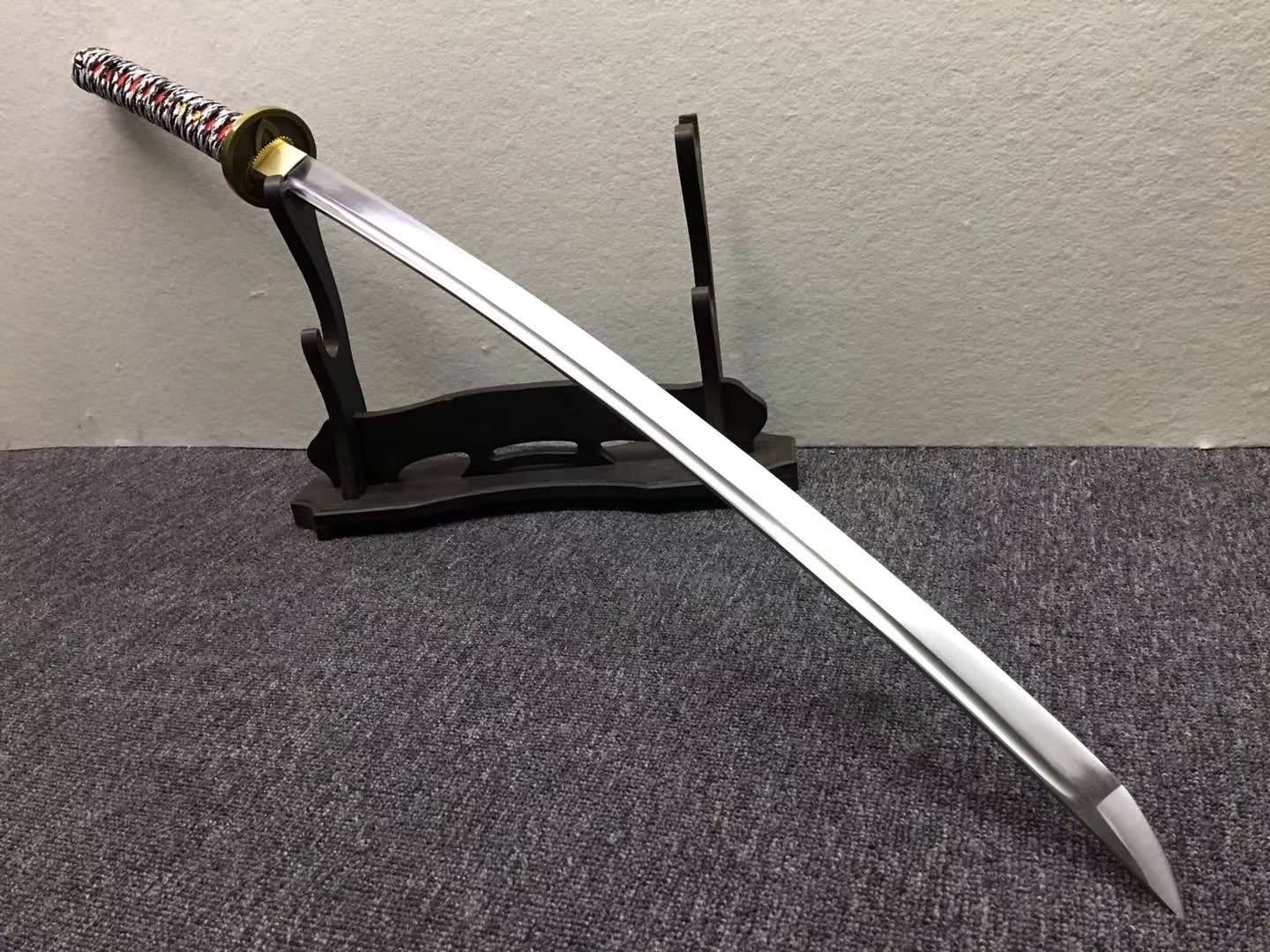 Nihontou Katana,Medium carbon steel blade,Yellow scabbard,Alloy - Chinese sword shop