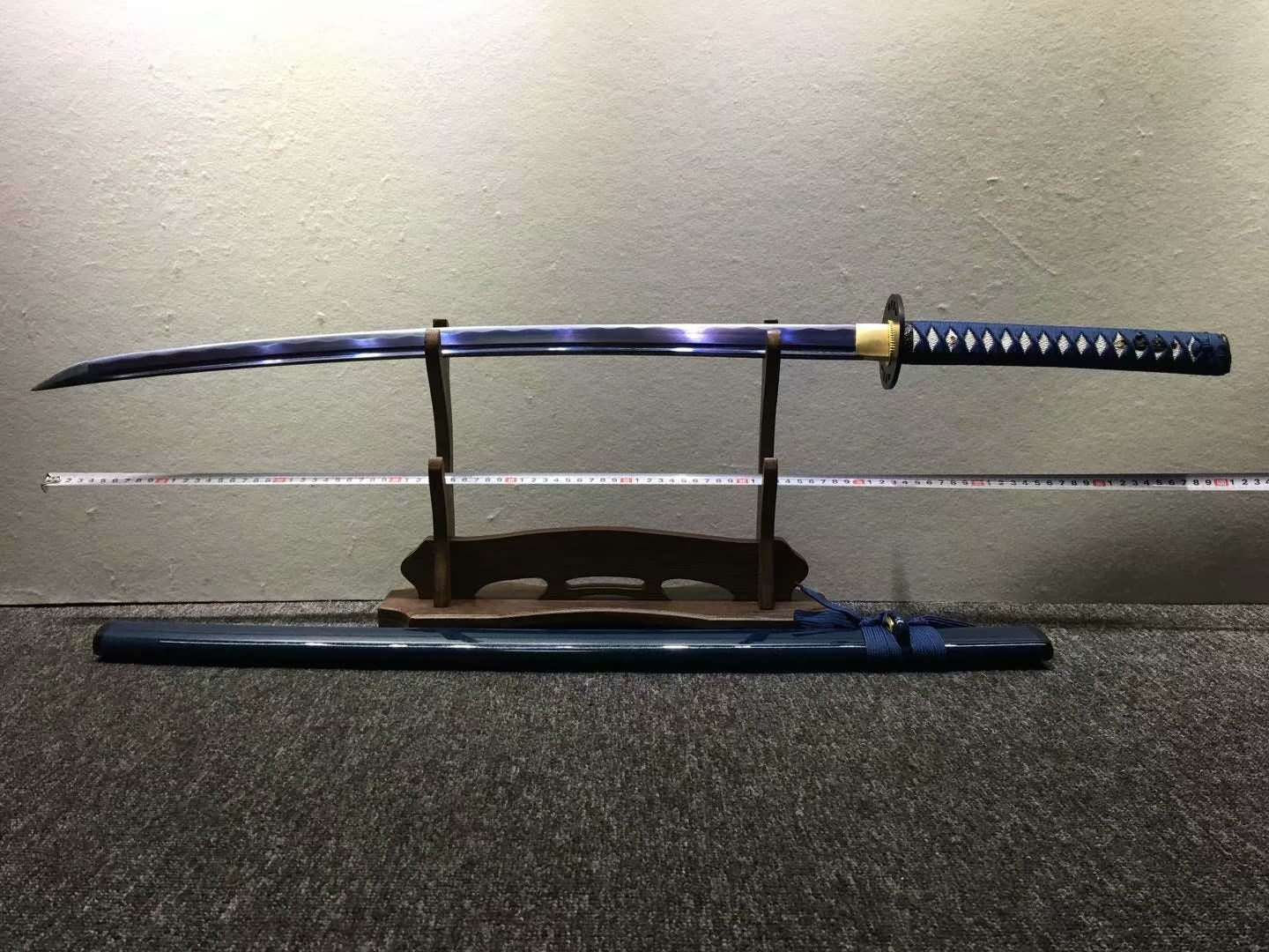 Nihontou sword,Medium carbon steel blue blade,Paint scabbard,Alloy - Chinese sword shop
