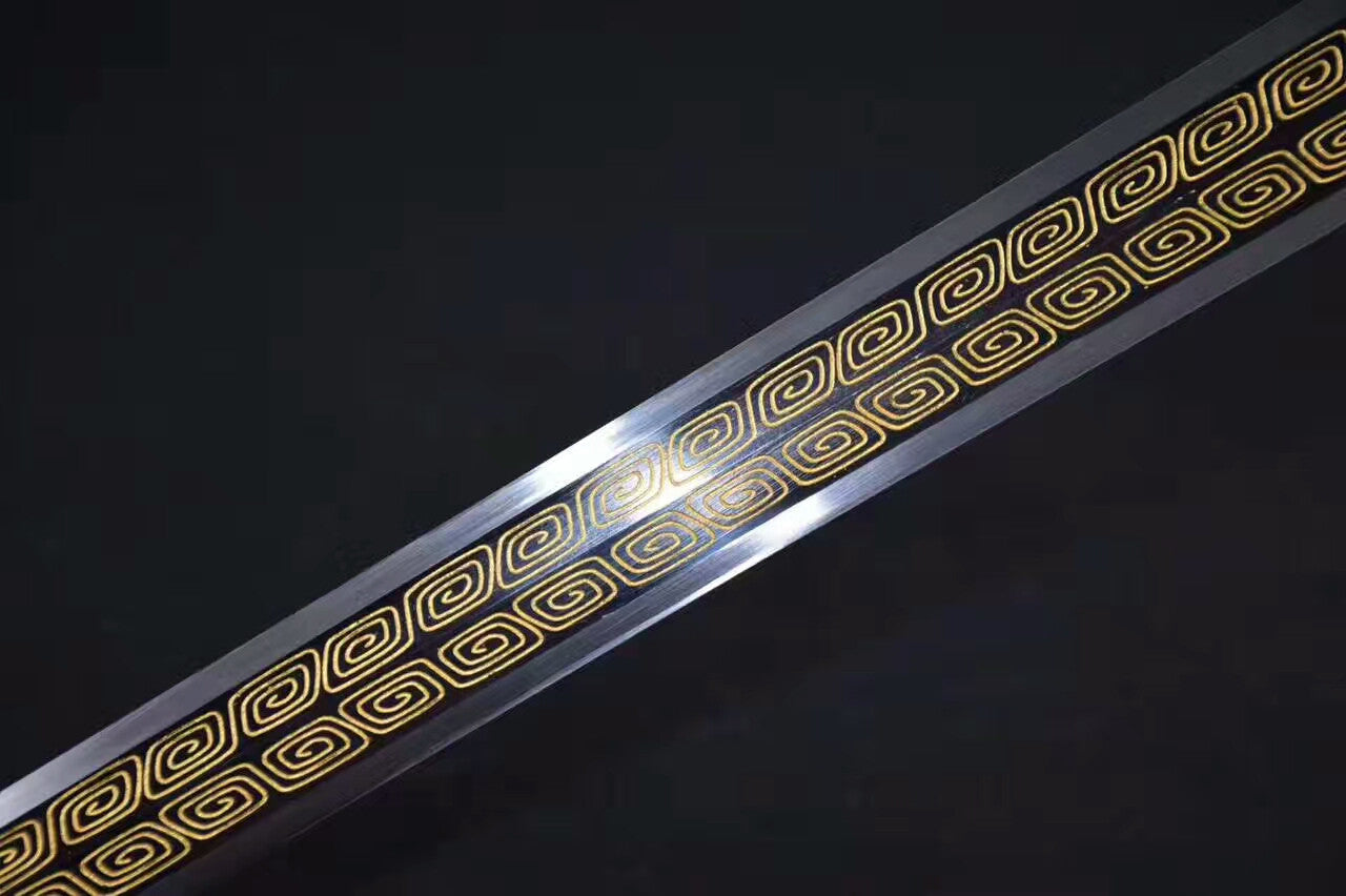 Qin jian(High carbon steel,Rosewood scabbard,Alloy fittings)Length 30" - Chinese sword shop