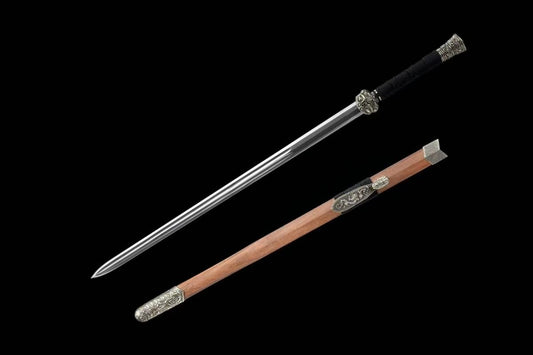 Dragon Swords Real(Forged Damascus Blade,Brass Fittings) Practical,Chinese Sword