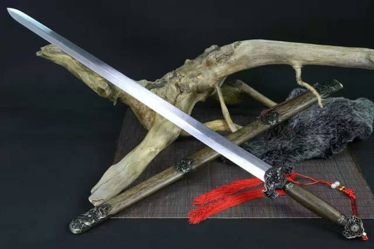Dragon Phoenix sword(Medium carbon steel,Rosewood,Alloy)Length 39" - Chinese sword shop