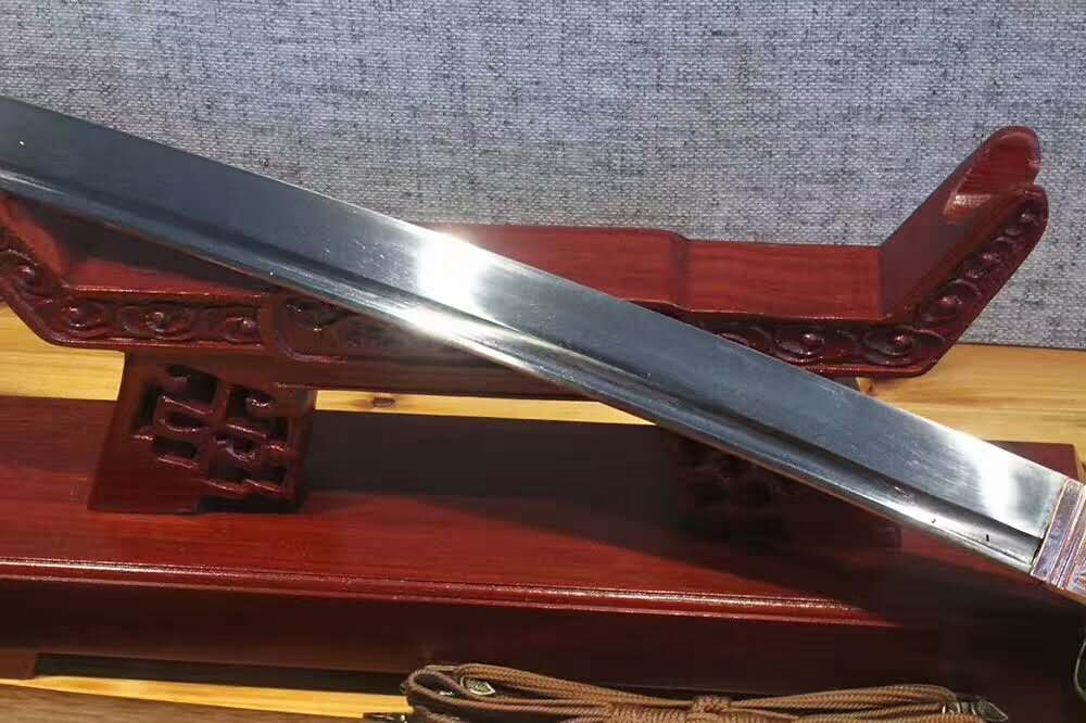 Tachi,Spring steel blade,Rosewood scabbard,Alloy fitting,Full tang - Chinese sword shop
