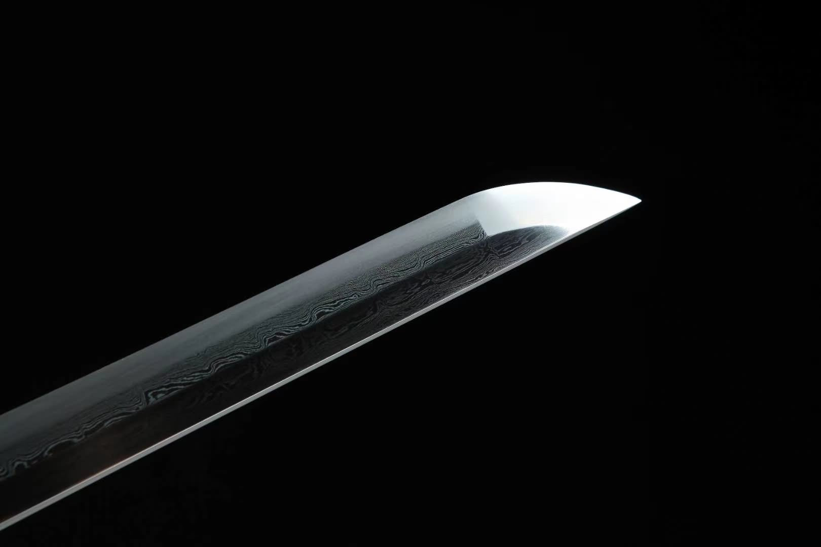 Samurai Ninja Sword Forged Damascus Steel Blade,samurai swords