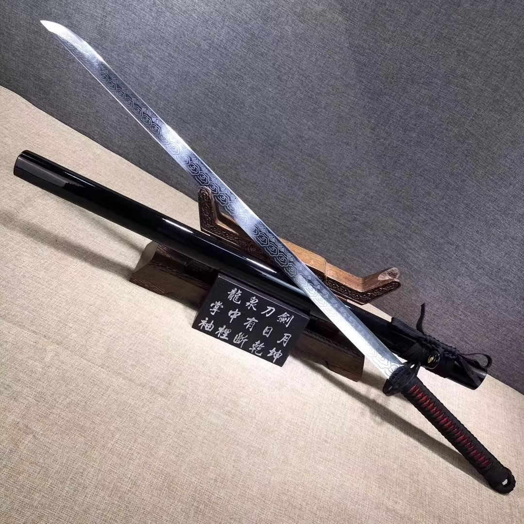 Ninja sword,Handmade High carbon steel etch blade,Full tang - Chinese sword shop