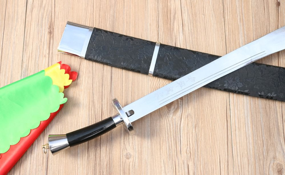 Martial arts single knife,Spring steel blade,Leather - Chinese sword shop