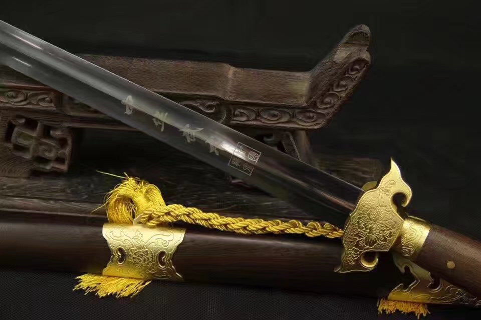 Training sword,Tai chi swords,Stainless steel,Rosewood scabbard,Brass parts - Chinese sword shop