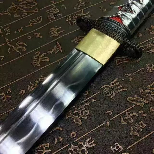 Katana,High carbon steel coated blade,Wood scabbard,Full tang,Length 36" - Chinese sword shop