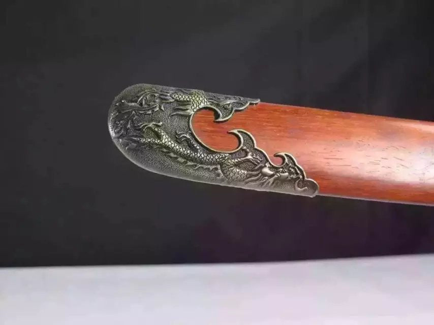 Dragon Dao,Sword,Damascus steel blade,Redwood,Alloy,Length 46" - Chinese sword shop