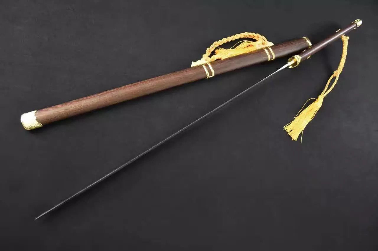 Tang sword,High carbon steel blade,Rosewood,Alloy fitting,Length 39" - Chinese sword shop