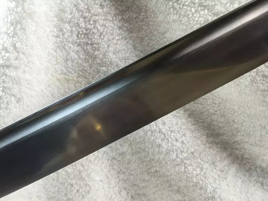 Katana,Nihontou,Medium carbon steel,Golden scabbard,Alloy fitting,Full tang,Length 39 inch - Chinese sword shop