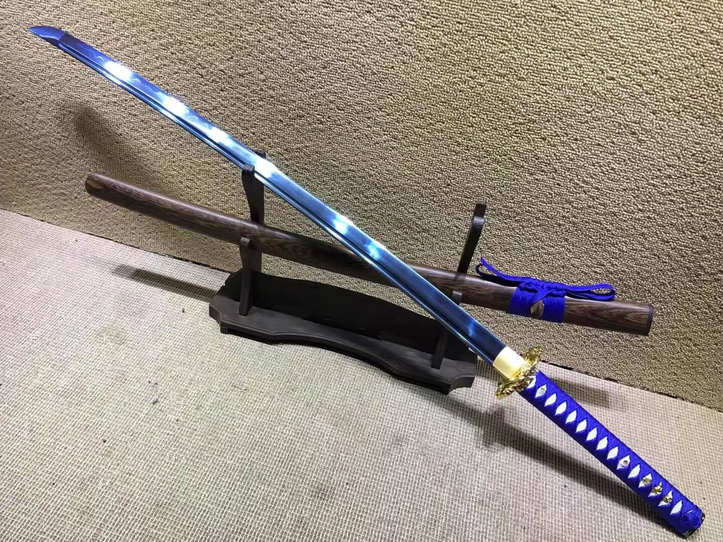 Nihontou(High carbon steel burn blade,Rosewood scabbard)Length 39" - Chinese sword shop