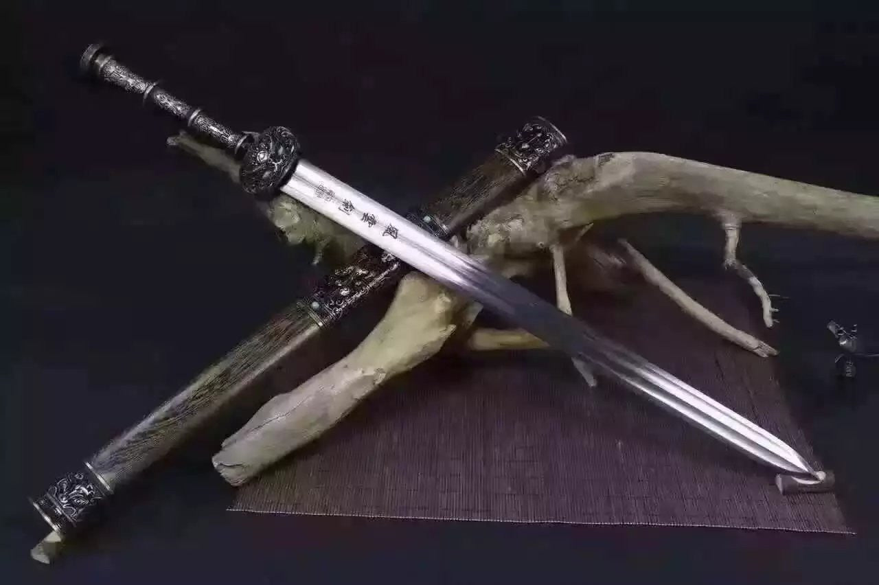 Handmade Fengyun sword,Damascus steel blade,Rosewood scabbard,Alloy - Chinese sword shop