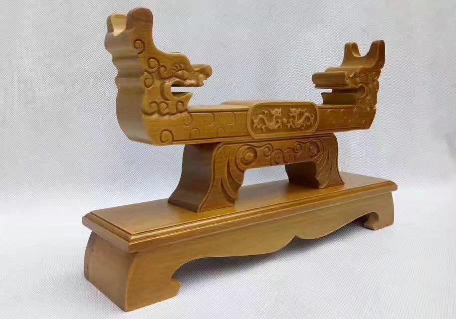 Dragon shape Chinese sword Table Stand Sword Table Display Holder Solid wood make - Chinese sword shop