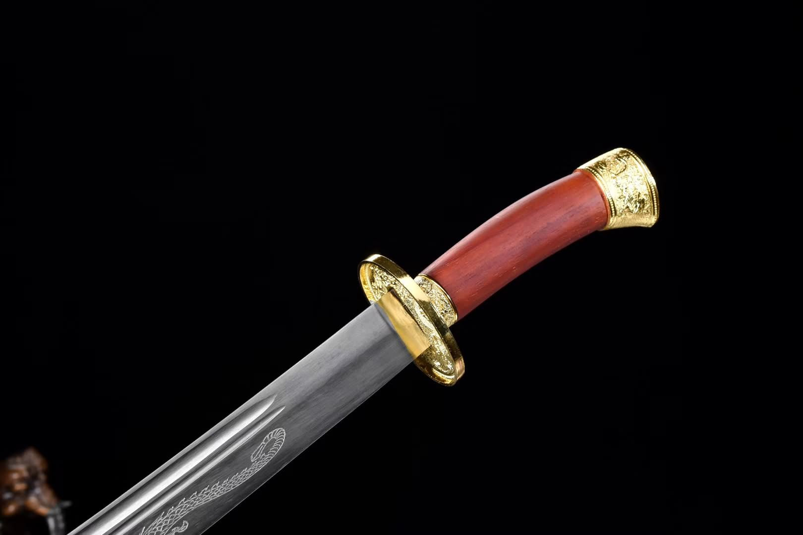 Qing dao,Handmade High carbon steel blade,Redwood scabbard - Chinese sword shop