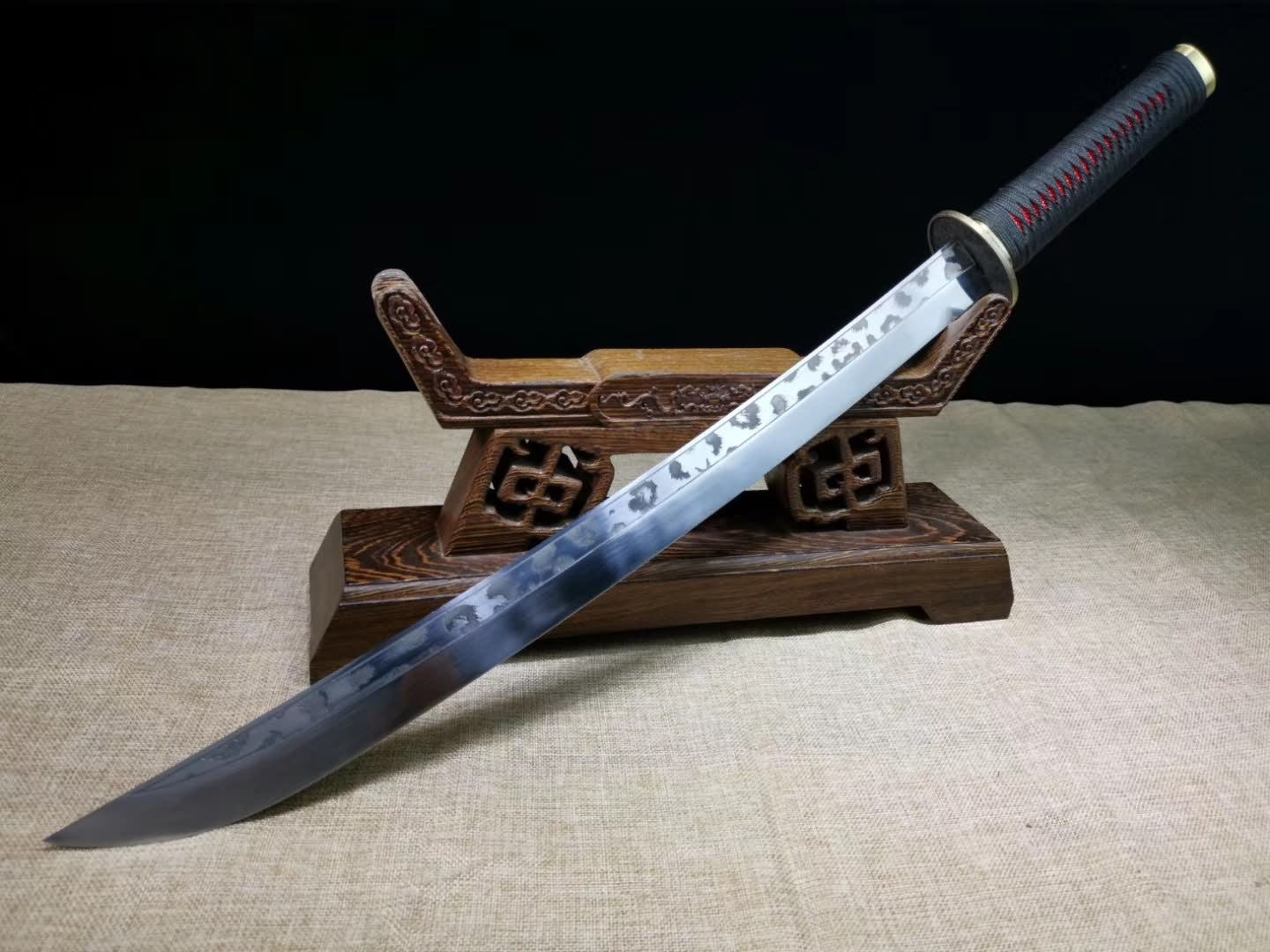 Red scabbard Broadsword,High carbon steel blade - Chinese sword shop