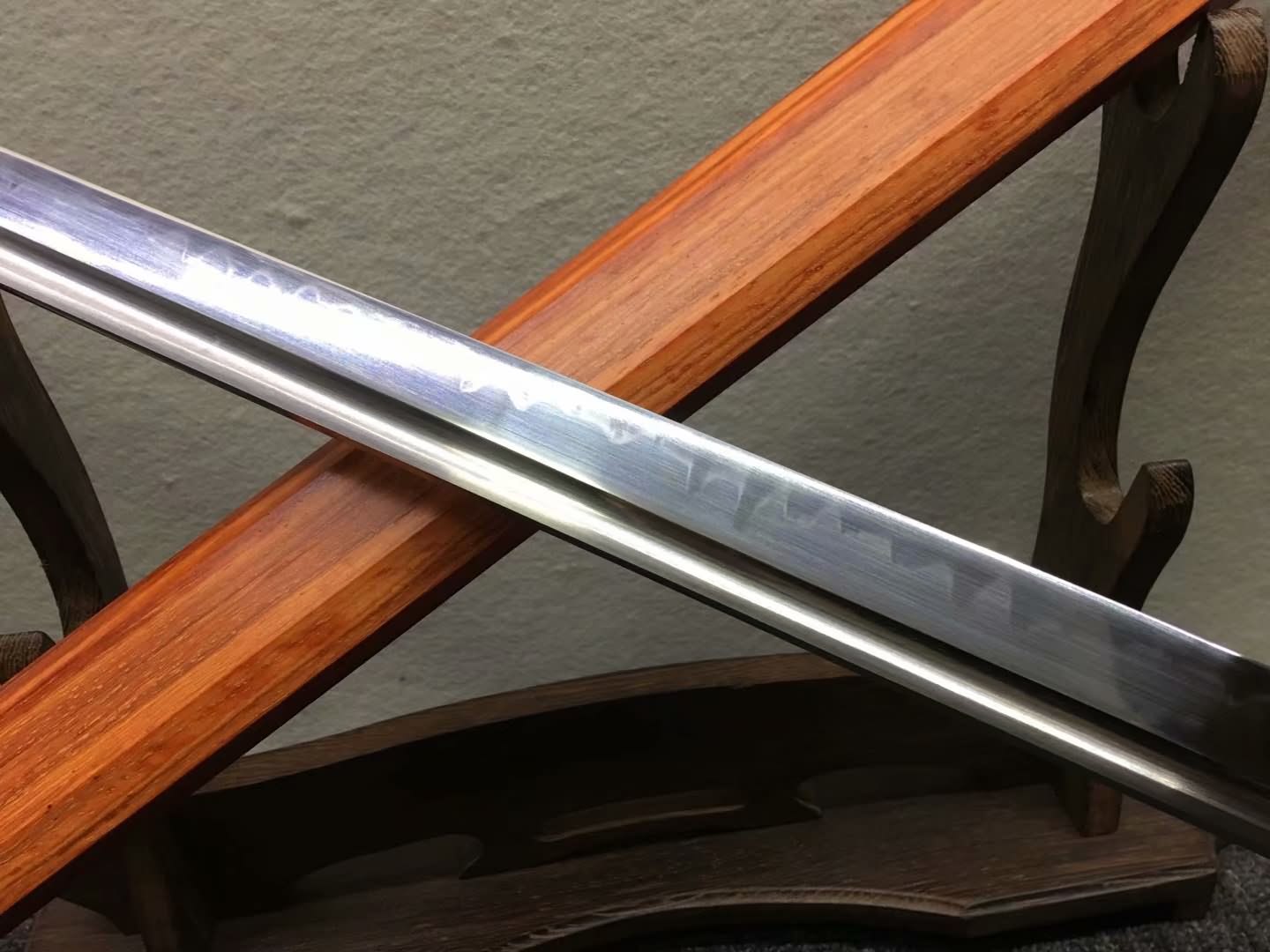 Katana,High carbon steel burn blade,Redwood,Full tang - Chinese sword shop