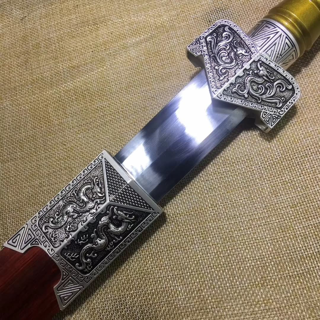 Tsing Lung sword,High carbon steel blade,Redwood scabbard,Alloy - Chinese sword shop