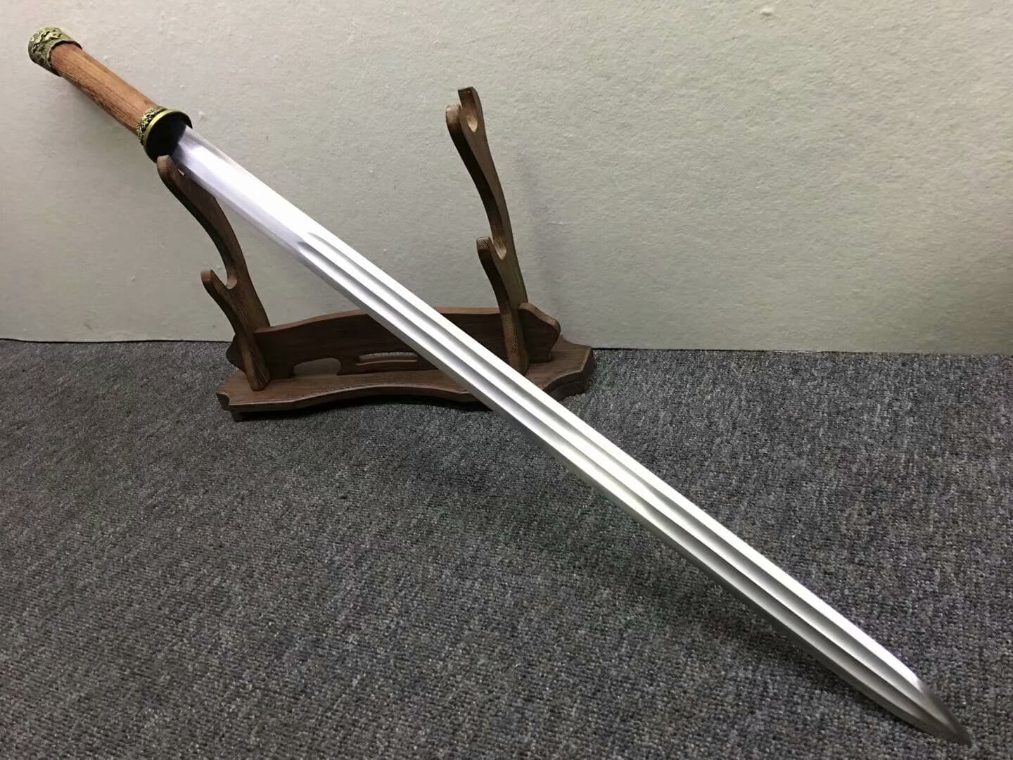 Longquan sword,High carbon steel etch blade,Rosewood,Alloy fittings - Chinese sword shop