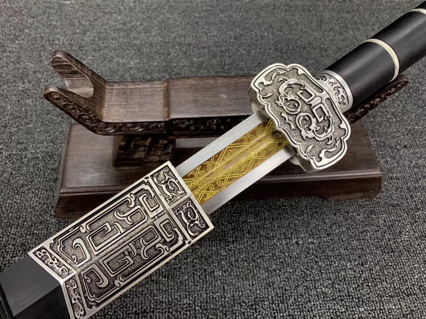 Ruyi jian sword,Handmade(High carbon steel etch blade,Kirstie fittings)Sharp - Chinese sword shop