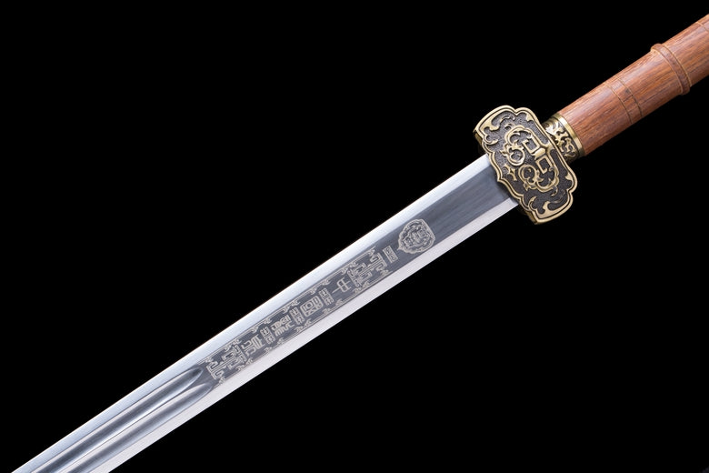 Ruyi jian,Forged High carbon steel blade,Alloy fittings,43" - Chinese sword shop