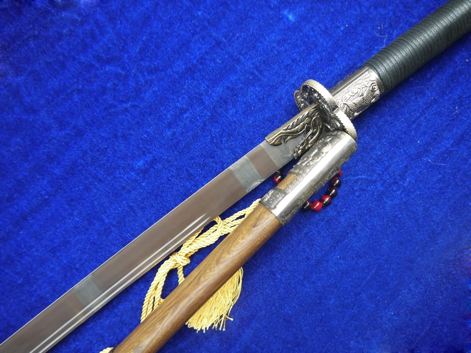 Kangxi sword,Saber,Niger,High carbon steel,Rosewood Scabbard,Alloy fitting - Chinese sword shop