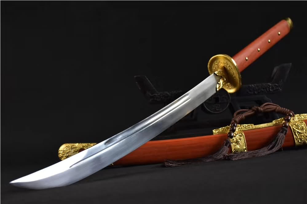 Broadsword(High carbon steel blade,Redwood scabbard)Full tang&Handmade art - Chinese sword shop