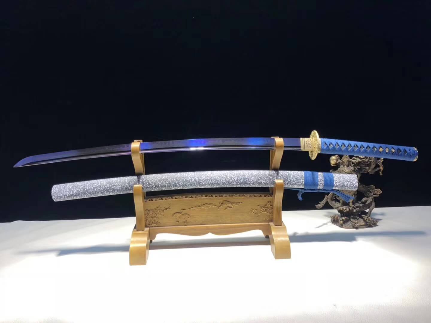 Surf katana,High carbon steel blue blade,Solid wood - Chinese sword shop