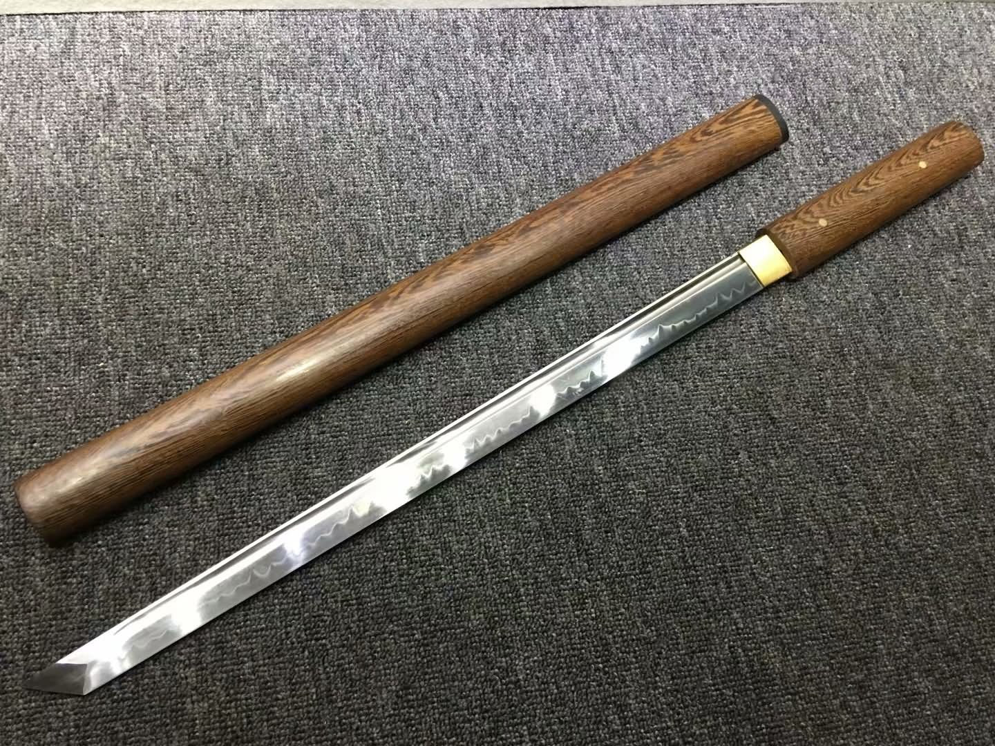Tang dao,Hand forged,High carbon steel burn blade,Rosewood scabbard - Chinese sword shop