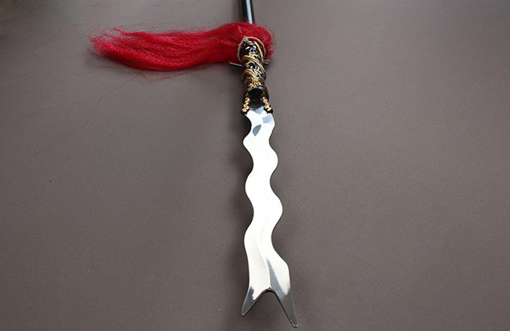 Zhang eight snake spear/Stainless steel Spearhead and rod - Chinese sword shop