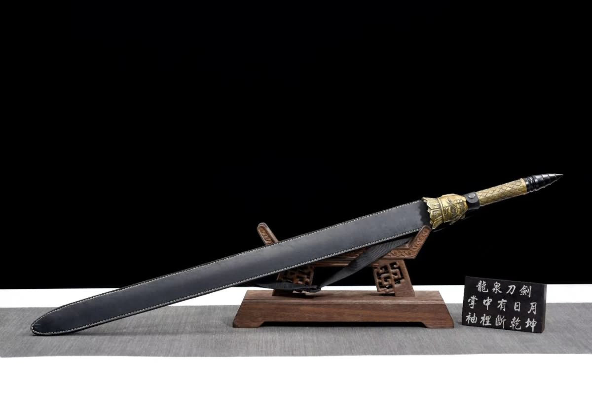 Monk sword,Handmade(Spring steel blade,Brass)Sharp,Full tang - Chinese sword shop