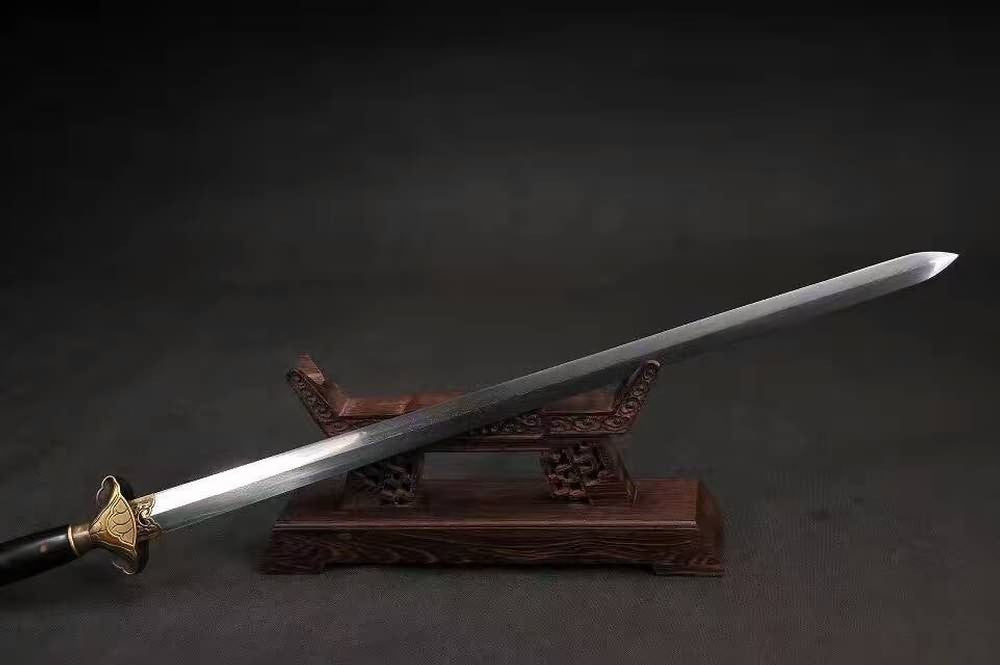 Song swords(Folded steel blade,Ebony Scabbard,Brass fitting)Full tang - Chinese sword shop