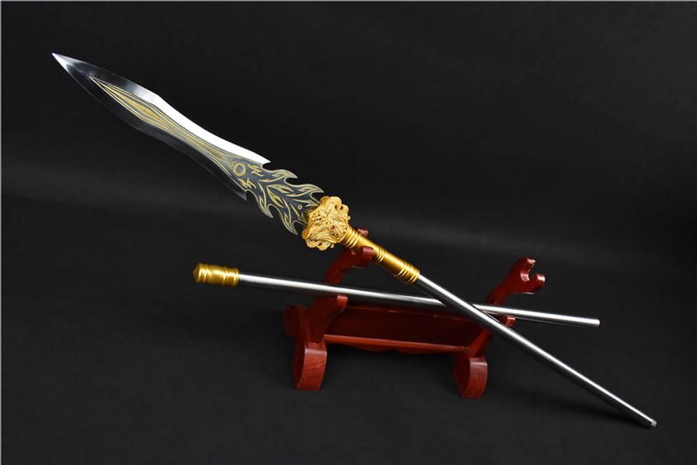 Halberd Weapon Spear,Handmade,High Carbon Steel Blade,Battle Ready Lance…