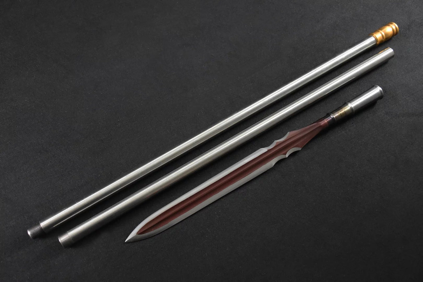 Spear/China lance/High manganese steel Spearhead,Stainless steel rod - Chinese sword shop