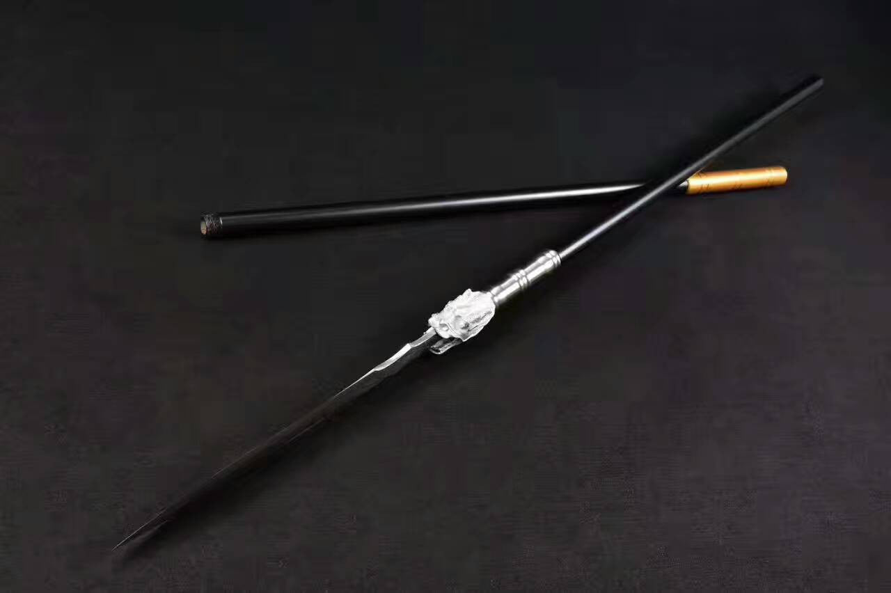 Dragon lance spear High carbon steel Spearhead,Stainless steel rod - Chinese sword shop