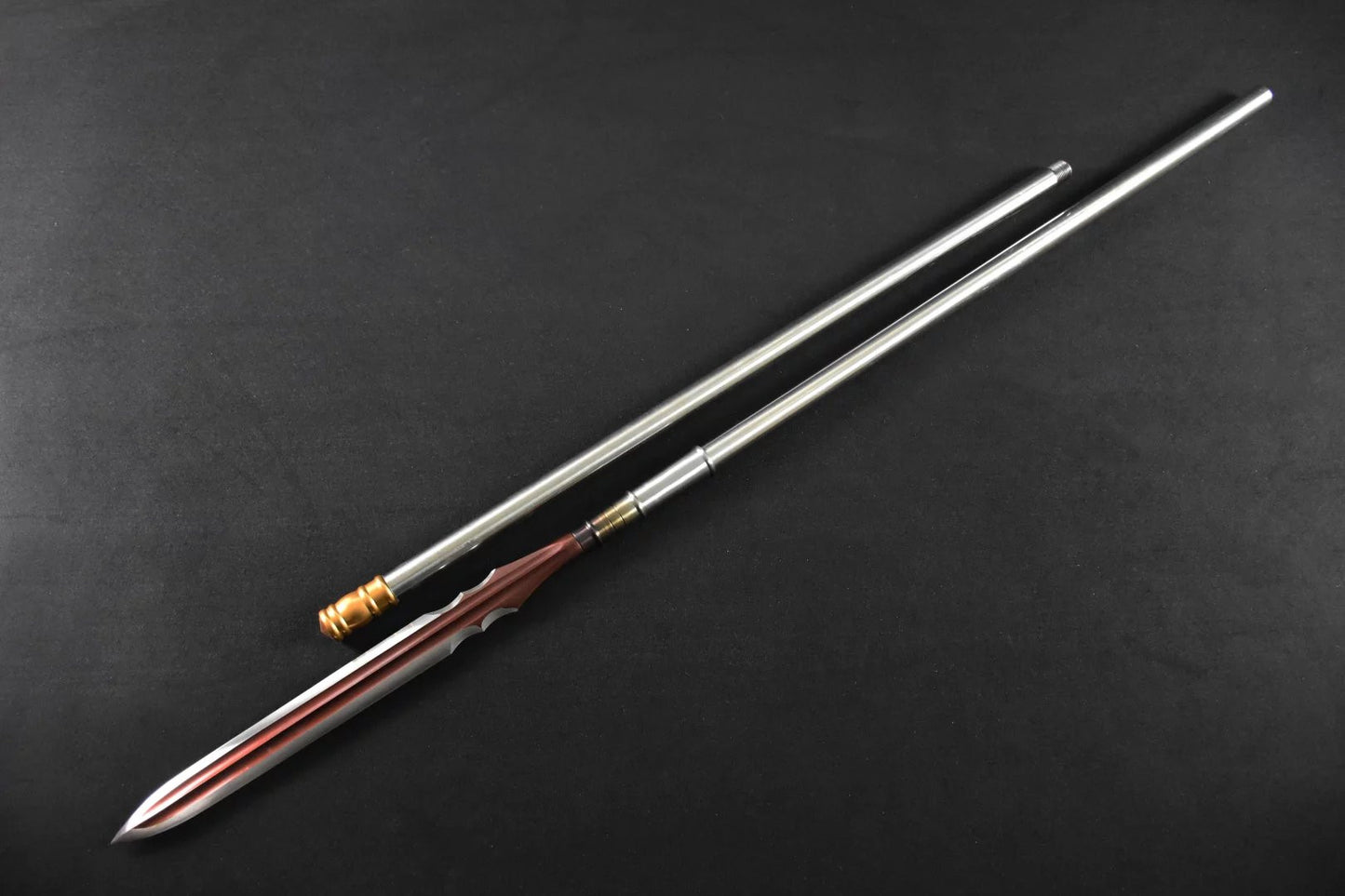 Spear/China lance/High manganese steel Spearhead,Stainless steel rod - Chinese sword shop