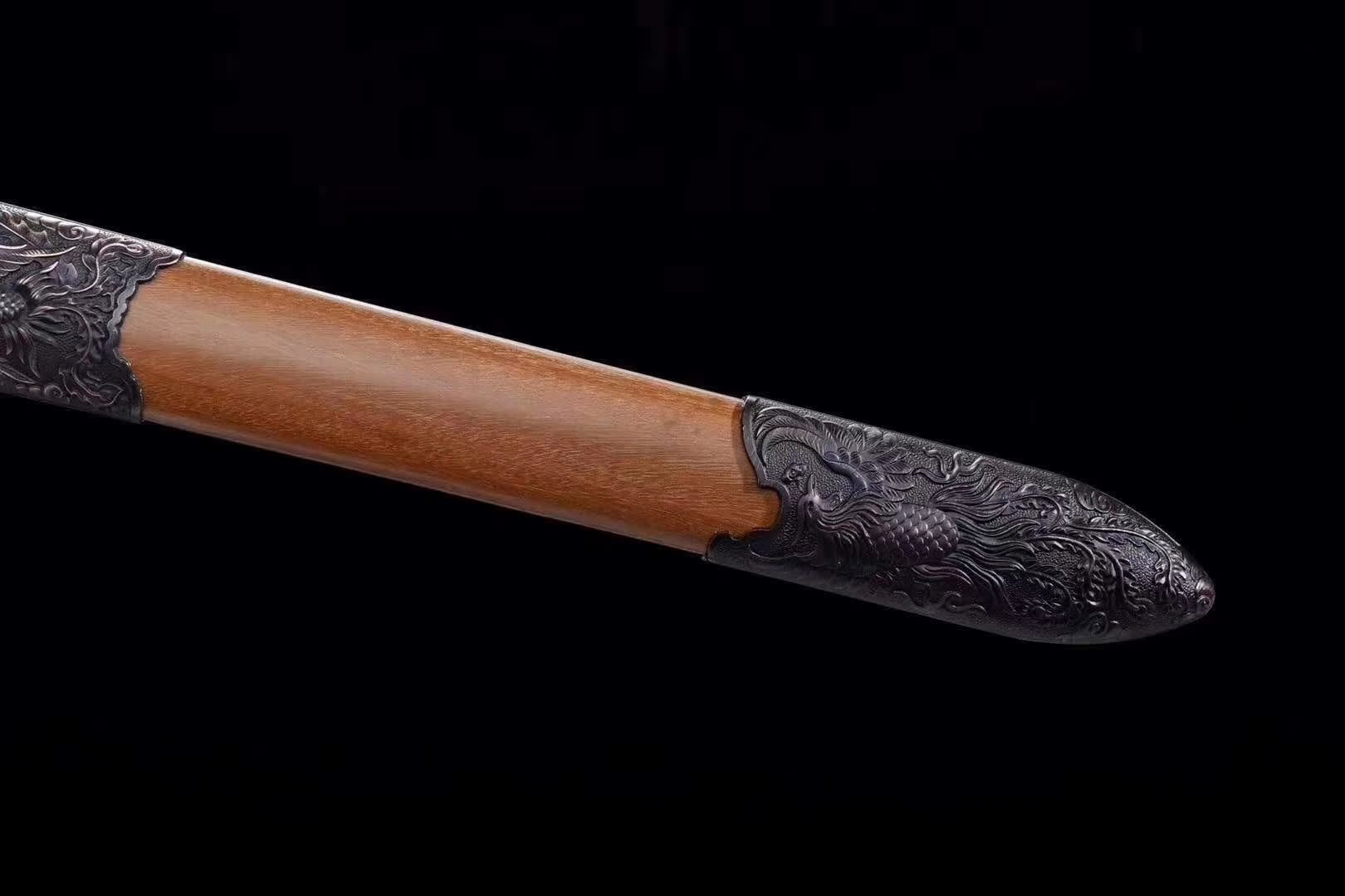 Phoenix swords,Damascus steel blade,Wood scabbard - Chinese sword shop