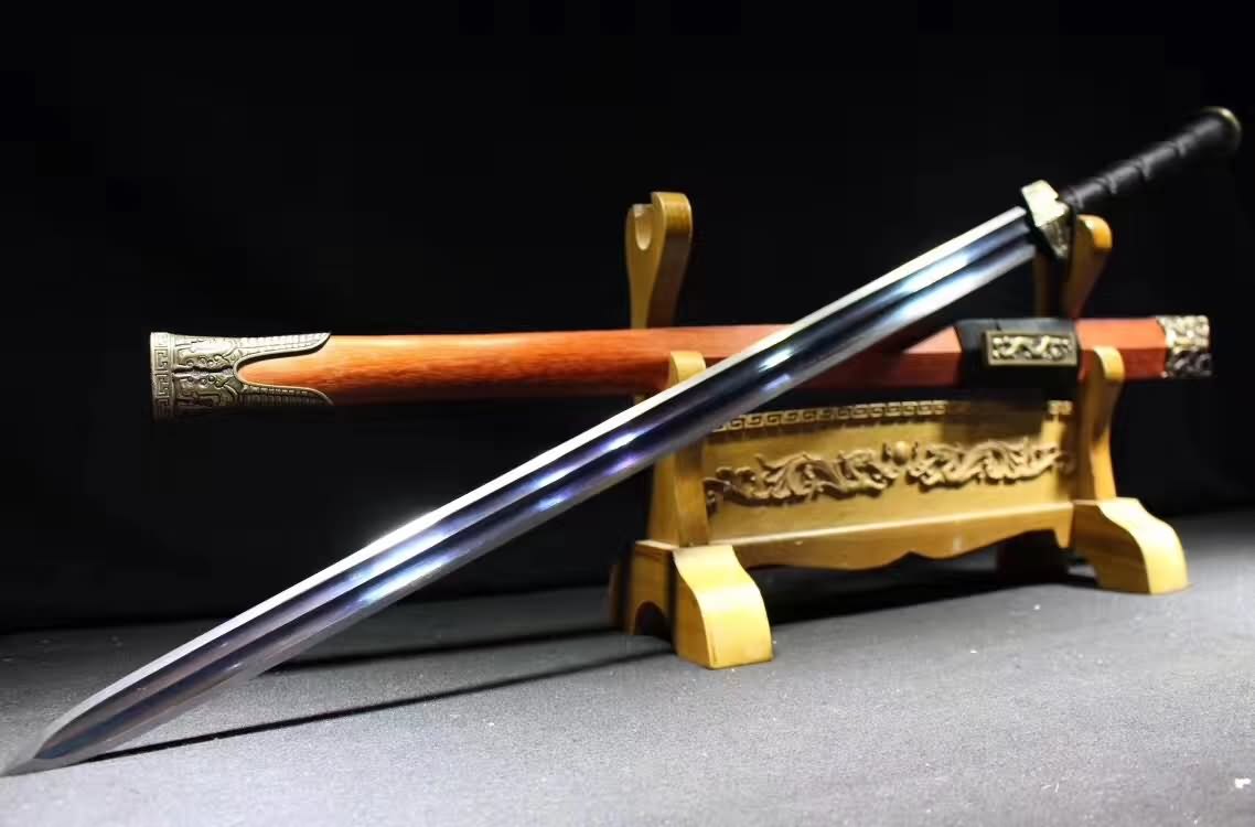 Double Dragon han sword,High carbon steel blade,Kirsite fittings&Handmade art - Chinese sword shop